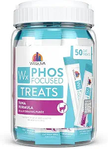 Weruva Wx Phos Focused, Tuna Formula Lickable Cat Treats, 0.5oz Tube, Pack of 50
