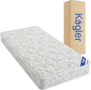 Kogler Innerspring Hybrid Semi-Truck Mattress  7" Trucker Bed Mattress with Comfort Foam Top, 5" Innerspring Support, Firm Quilt Panel, Compressed in a Box for Easy Storage, 39 x 80 Size