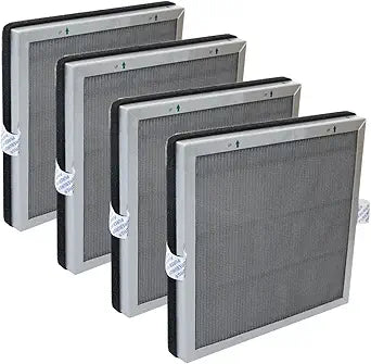 PUREBURG Replacement Filter Compatible with Jaf├nda JF180 Jafanda Air Purifier, H13 True HEPA and Activated Carbon Multi-Layer Filtration, Pack of 4