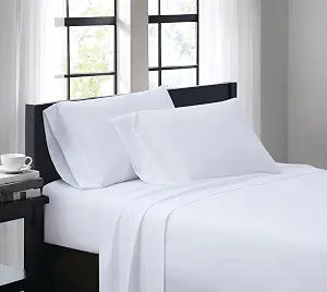TRULY SOFT Everyday Sheet Set White Polyester 3-Piece Twin XL Sheet Set, Solid Color Themed, Adult Bedding, Oeko-TEX Certified