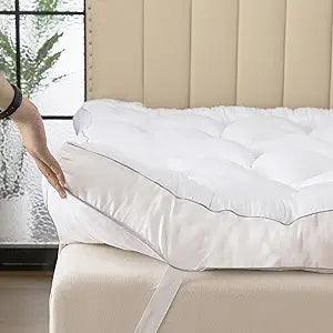 SHOUREN Memory Foam Mattress Topper Queen for Back Pain Relief, 2~3In Thick Plush Gel Foam Bed Topper 1700 GSM, Smooth & Supportive Pressure Relief, 80" x 60"
