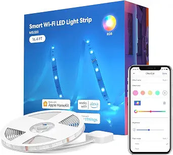 meross Smart LED Strip Lights, 16.4ft, Work with Apple HomeKit