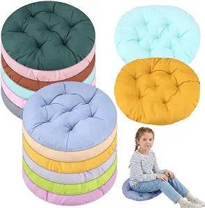 12 Pcs 16 Inch Round Floor Cushions Round Floor Pillows for Kids and Toddlers Chair Floor Cushion Flexible Seating Pillows Cushion Reading Cushion for Classroom School Home Playing Supplies(12 Colors)