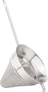 HIC Kitchen Chinois Fine-Mesh Cone Sieve, 18/8 Stainless Steel, For Straining Sauces, Soups, And Purees, 7-Inch Diameter