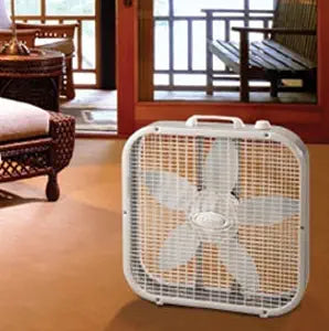 Lasko Air Circulating Box Fan 3733, White