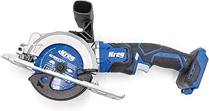Kreg 20V Ionic Drive 4 1/2" Circular Saw - Powerful Brushless Motor & Built-In Safety Features - LED for Cutline Visibility - Integrated Dust Port Keeps Workspace Clean - Bare Tool - KPTCS450A