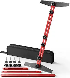 TANYO Stair Tread Template Tool, 8" to 60"Jig, Adjustable for Measuring