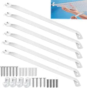 6PCS 12 inch Wire Shelf Brackets, Heavy Duty Wire Rack Bracket