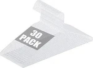 30 Pack Metal Wire Hangers Bulk 15.9 Inch 13 Gauge Dry Cleaner Hangers