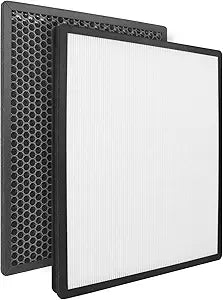 FLT9200 Replacement Filter H Compatible with FLT9200, for AC9200 AC9200WCA Purifiers, 1├Filter + 1├Activated Carbon Filter