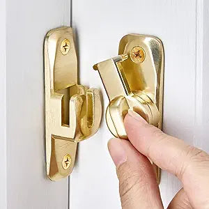 Gold Barn Door Latches,90/180 Degree Gate Lock_B