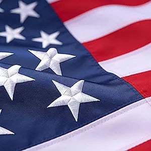 American Flag 4x6 FT for Outside Premium Heavy-Duty 420D Polyester US Flag for Outdoor Long Lasting - Brass Grommets, Embroidered Stars & Sewn Stripes, Tear-Proof, Wind-Proof, Weather Resistant