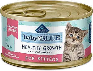 Blue Buffalo Baby BLUE Natural Grain-Free Wet Food for Kittens, Healthy Growth Formula with DHA, High-Protein Salmon Pate, 3 Ounce (Pack of 24)
