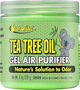 STAR BRITE Australian Tea Tree Oil Gel Air Purifier Tub - Odor Eliminator for Boats, RVs, Autos, Bathrooms & Offices