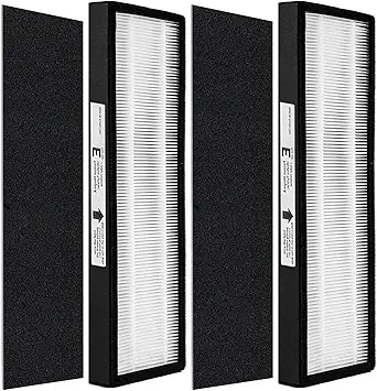 True HEPA E Size Replacement Filter,Compatible with Idylis FIL-GG-125 & IAP-GG-125,AC5250PT Replacement Filters Fit for Germ Guardian Air Purifier FLT5000 AC5000 Series Filter C,2 HEPA+2 Pre-filters