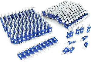 10 Boxes - KIMSING MTSD-19 12 Gauge 3/4 Inch X .109 Inch Smooth Shank Plastic Collated Concrete and Steel Drive Pin Mechanical Galvanized for Gas Power Concrete and Steel Nailer 1,000 PCS/Box