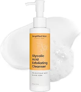 Simplified Skin Glycolic Acid Face Wash & Cleanser, 10% AHA