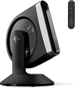 Vornado STRATA 8 OmniWave Medium Table Fan, Energy Efficient DC Motor, 10 Electric Fan Speeds, Quiet Operation with Oscillation, Powerful Cooling Solution for Bedroom, Home, and Living Room, Black
