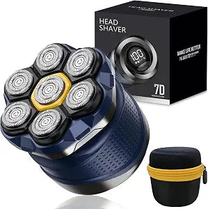 Phisco Head Shavers for Bald Men: 7D Floating Head Razor with Travel Case