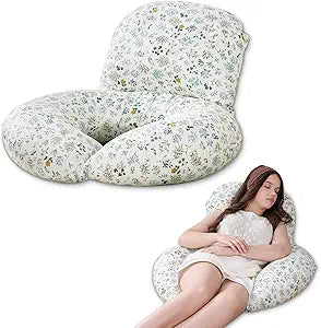 INSEN Wedge Pillow Set for Sleeping and After Surgery, Use for Acid Reflux, Reading and Relaxing, Headboard Pillow for Sitting in Bed