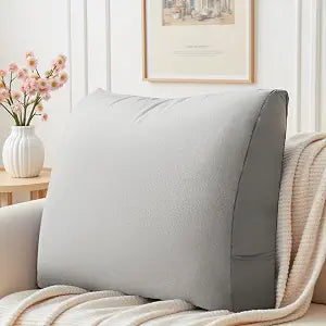 Back Support Pillow for Couch  Bed Rest Back Pillow with Removable Cover, Comfortable Back Pillows for Sitting in Bed or Sofa for Living Room, Bedroom, and Home Decor