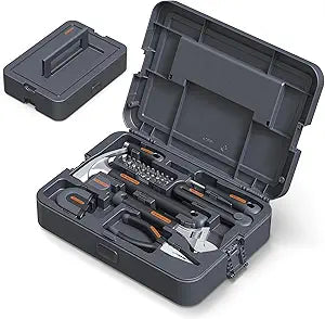 Teslong Basic Tool Kit for Home & Apartment, Compact Lightweight Tool Set for Beginners & Renters, Essential Tools for Quick Repairs with Screwdriver, Wrench & Hammer