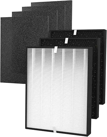 3000 Replacement Filter Compatible with Air Doctor 3000 Air Purifier, 1 Premium Filter + 2 Activated Carbon Filters + 4 Pre-Filters