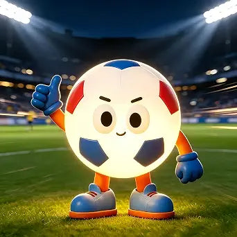 IYT Soccer Football Silicone Night Light, 2 Dimmable, 7 RGB Gradient Colors