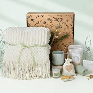 Get Well Soon Gift Basket- Relaxation, Birthday,Mothers Day /Self Care Package, After Surgery recovery, Sympathy Gift for Loss of Loved One, Thinking of You Gift Set, Grief/Miscarriage Gift for Women