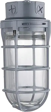 Lithonia Lighting Incandescent Vapor Tight Jelly Jar Light 150W 120V Grey