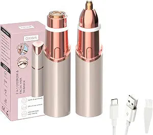 2 in 1 facial & eyebrow hair trimmer,Electric Eyebrow Trimmer, Lip Facial Body Hair Removal Tool, Facial Hair Care Tool, Electric Shaver Women, Eyebrow, Epilator Hair Remover