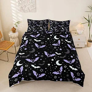Erosebridal Halloween Bats Duvet Cover Set Bedding Set Full Size