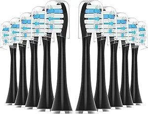 Replacement Toothbrush Heads 10 Pack Compatible with AquaSonic