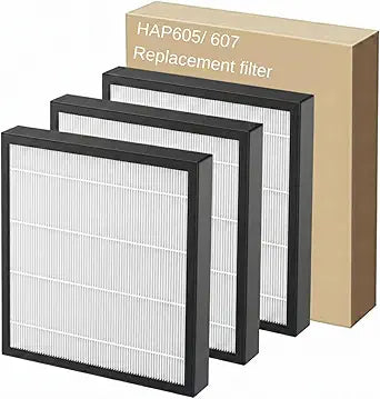 3 Pack HAP605 / HAP607 Replacement Air Purifier Filter, Compatible with Freaire & XenonLab Air Purifier, ToLife Air Purifier Filter Replacement, Activated Carbon & High-Efficiency Layered Filter