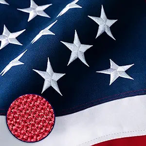 American Flag 5x8 ft Deluxe Super Tough Series, Heavy Duty Spun Polyester, 3 Brass Grommets, All Weather Large US Flag USA High Wind with Embroidered Stars, Oversized Flags Outdoor Outside