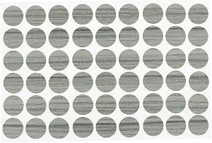 uxcell Furniture Desk Table Self-Adhesive Screw Hole Covers Stickers 54 in 1 Gray
