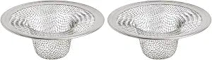 Danco 88820 2 in. Mesh Bathroom Lavatory Sink Strainer, Stainless Steel (Pack of 2)