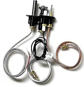 69L18 Pilot Assembly Propane Gas (LP) for Lennox Elite, IHP, Merit, Superior, Astria Fireplaces and Inserts, Pilot Replacement Parts with Thermocouple, Thermopile. 69L1801, J4118, 902162