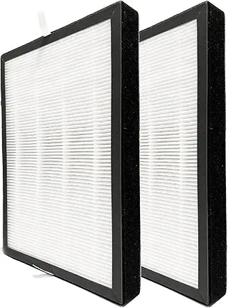 Nispira True HEPA Carbon Filter Replacement Compatible with Azeus GL-FS32 MOOKA GL-FS32 KOIOS Air Purifier, 2 Packs