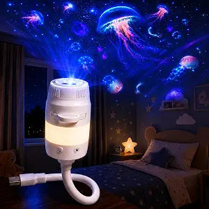 Galaxy Projector Night Light, 2-in-1 Star Projector with 13 Films