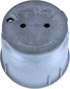 910 Electrical Splice Box with 10-Inch Diameter, 1-Piece, Grey