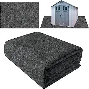 Ogrmar 8.2 x 10.2 FT Outdoor Storage Shed Mat, Waterproof Felt & PE Backing, Slip-Resistant, Durable & Easy to Clean, Gray