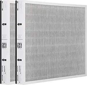 PGAPXCAR2025-A02 MERV-16 Air Filter for Bryant/Carrier Air Purifier Cartridge, Upgraded Filter Perfectly Fits for Bryant/Carrier PGAPAXX2025, PGAPXCAR2025, AGAPXCAR2025 Filter (20x25x3in)-2 Pack
