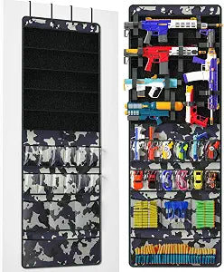Over The Door Organizer for Toy Gun, Toy Storage Toys Organizer, Camouflage