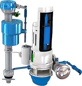 Danco HyrdroRight Water-Saving Toilet Tank Repair Kit with Dual Flush Valve, Includes Dual Push Button Handle in Chrome, (HYR460)