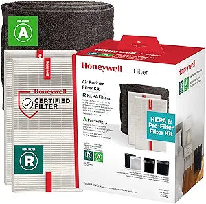 Honeywell HEPA Air Purifier Filter Value Kit, Includes 2 R HEPA Filters and 1 A Pre-Filter Roll with Cutting Template
