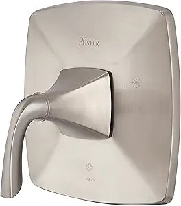 Pfister Bronson Single Handle Shower Faucet Valve Trim Kit Brushed Nickel Finish ADA Compliant Tub and Shower Handle Replacement with Secure Pfit Hub Valve Not Included R891BSK