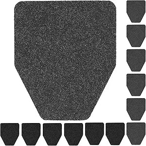 Urinal Mats 12 Pack Urinal Pads Urinal Floor Mats for Men Bathroom Commerical Disposable Non-Slip Rubber Backing Washable Urinals Mat Eliminating Odor 17.7" x 20.5"(6 Pcs Black 6 Pcs Dark Grey)