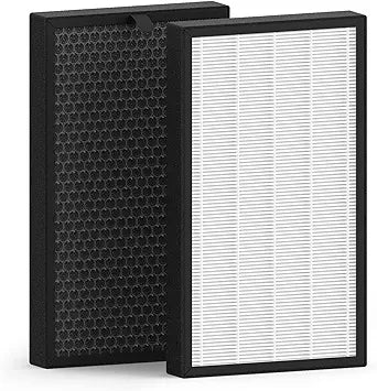 2 Pack KJ350G Replacement Filter Compatible with TOSOT Air Purifier, H13 True HEPA High-Efficiency Activated Carbon Filter,
