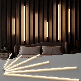 Slat Wall Lights for Wood Panel-6PCS LED Recessed Lighting Kit